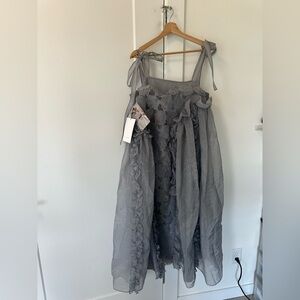 NWT Cecilie Bahnsen Gray Oswald Dress